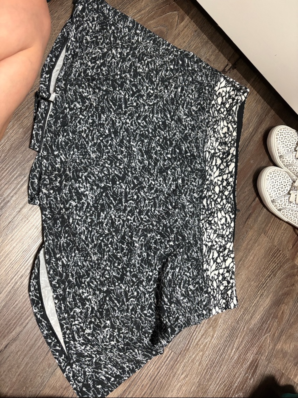 lululemon athletica Black & White Patterned Skort